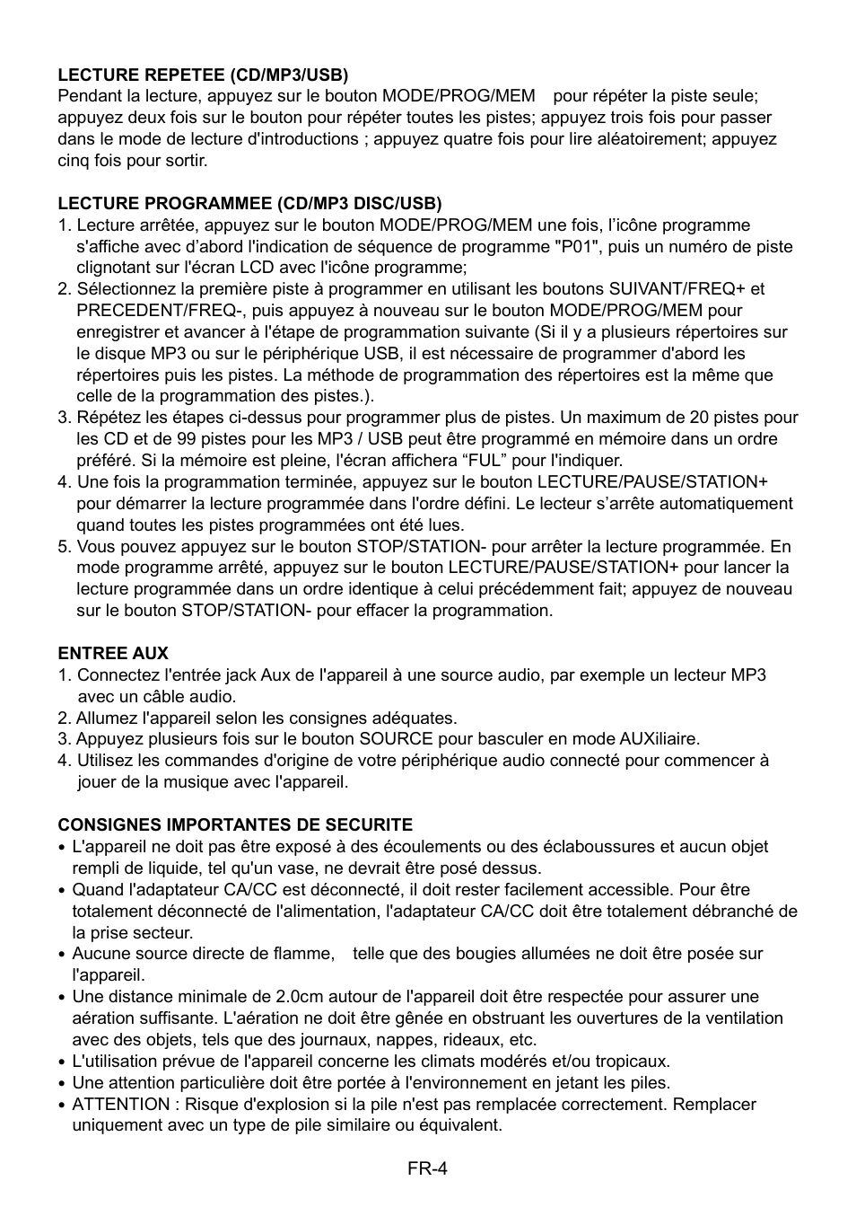 Mpman CSU602PLL User Manual | Page 11 / 36