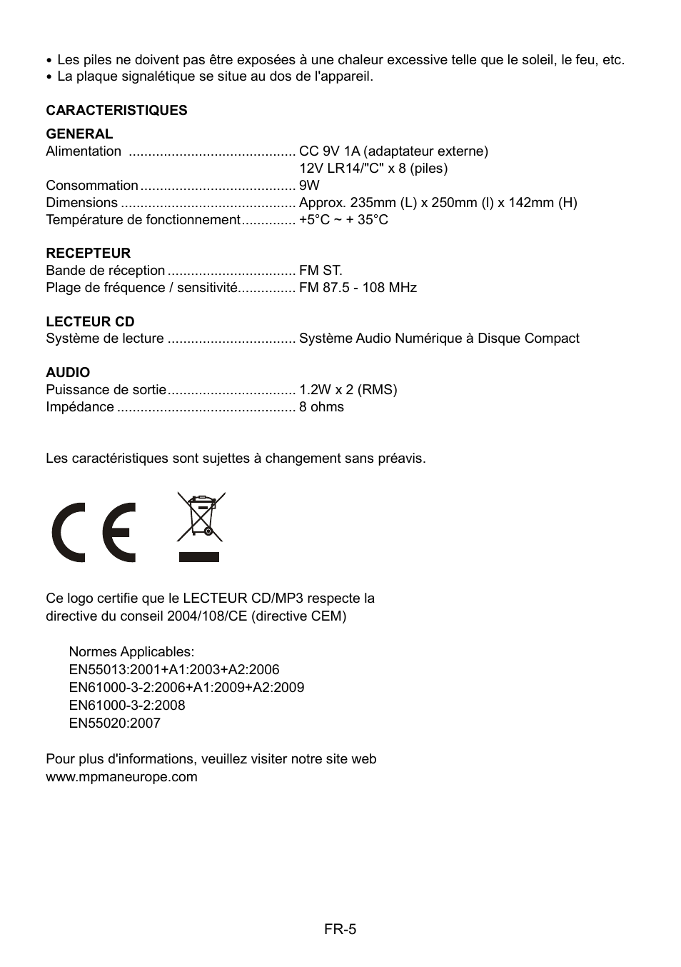 Mpman CSU602PLL User Manual | Page 12 / 36