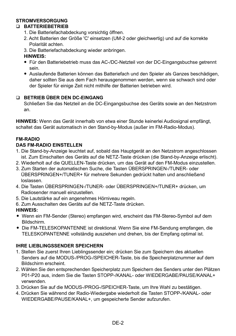 Mpman CSU602PLL User Manual | Page 15 / 36