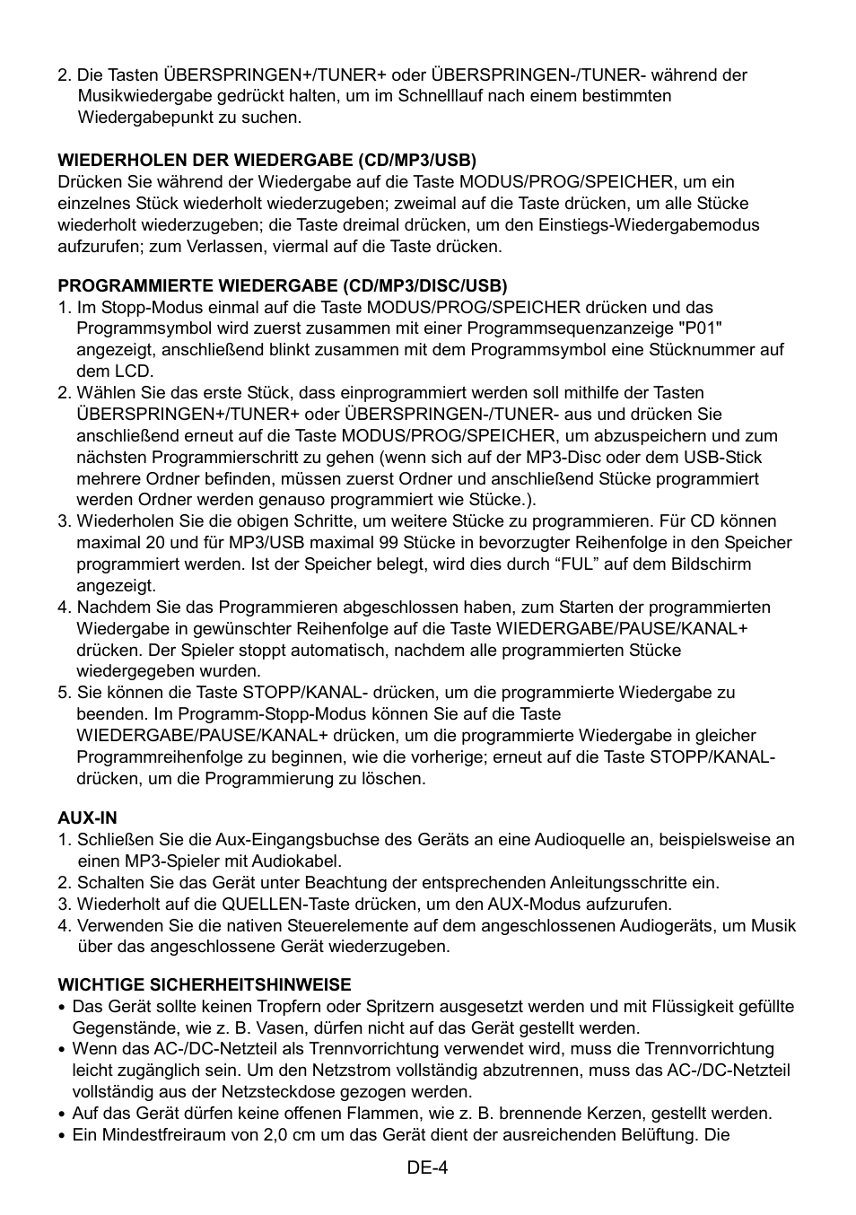 Mpman CSU602PLL User Manual | Page 17 / 36