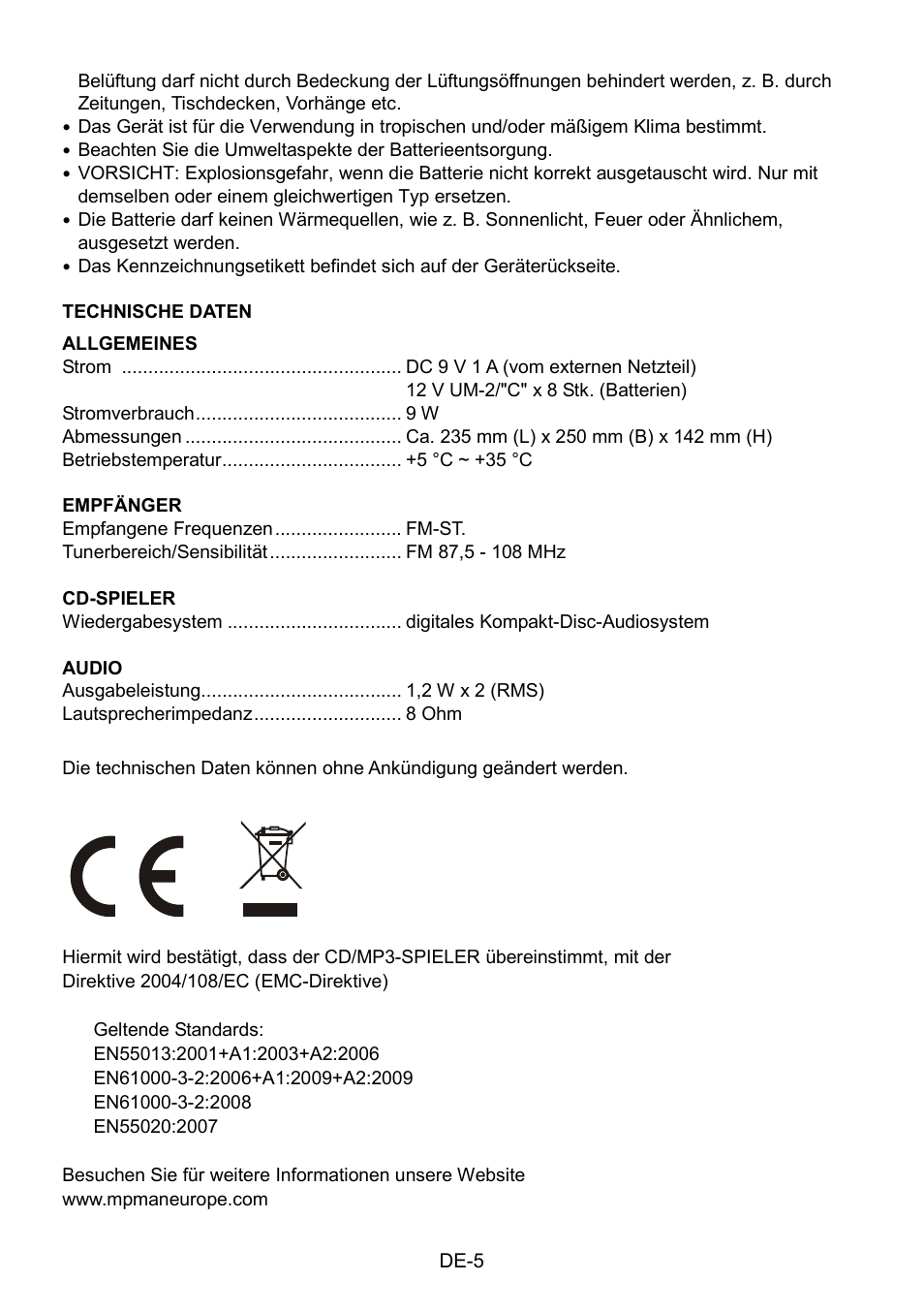 Mpman CSU602PLL User Manual | Page 18 / 36