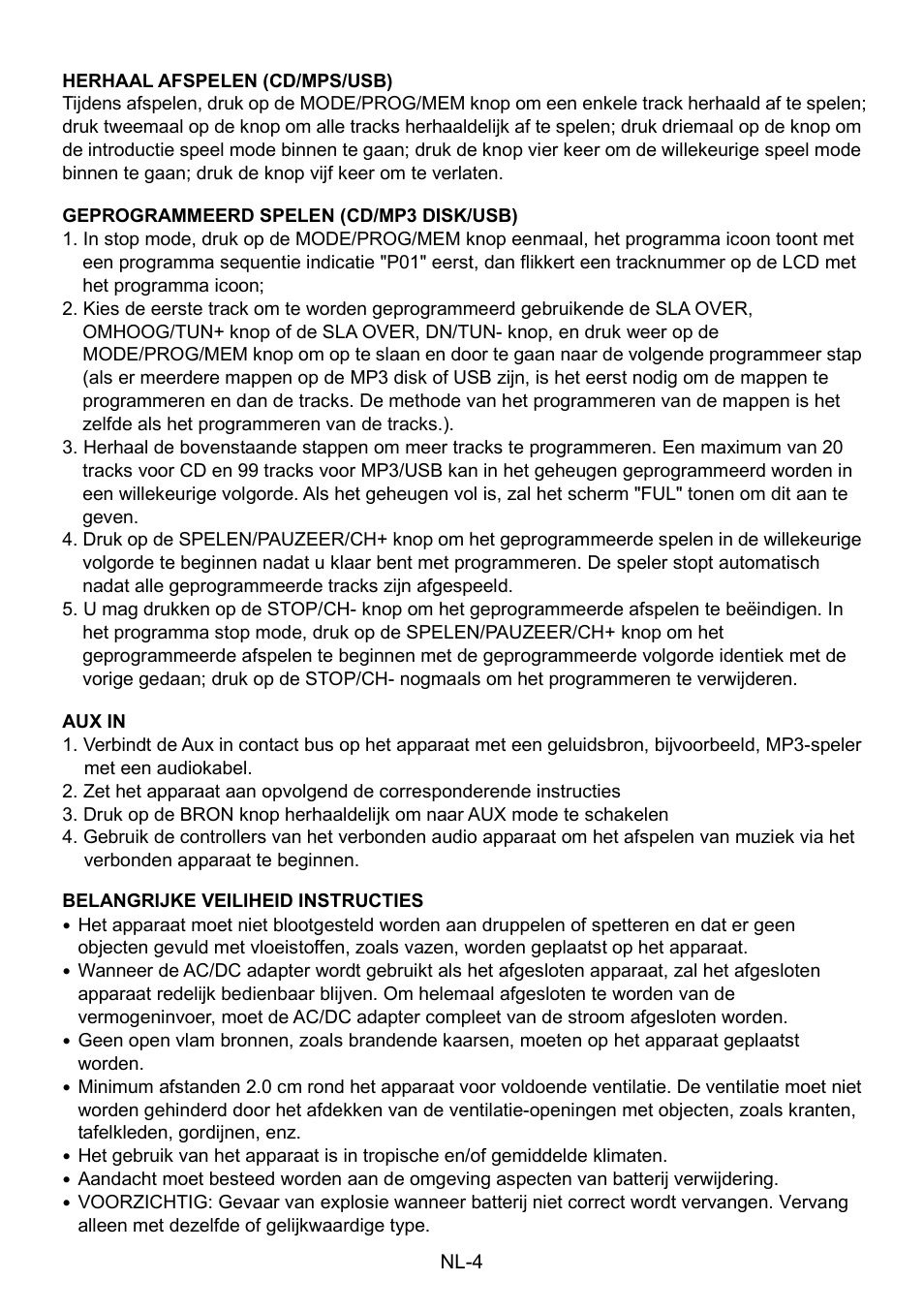 Mpman CSU602PLL User Manual | Page 29 / 36