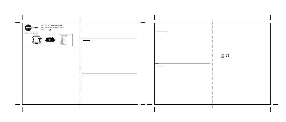 Mpman CSD172 User Manual | 1 page