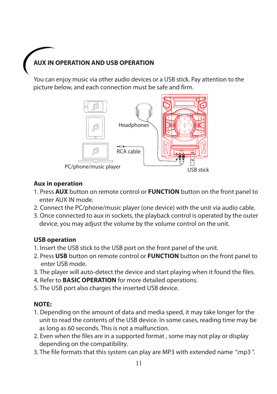 Mpman MINI300BT User Manual | Page 12 / 116