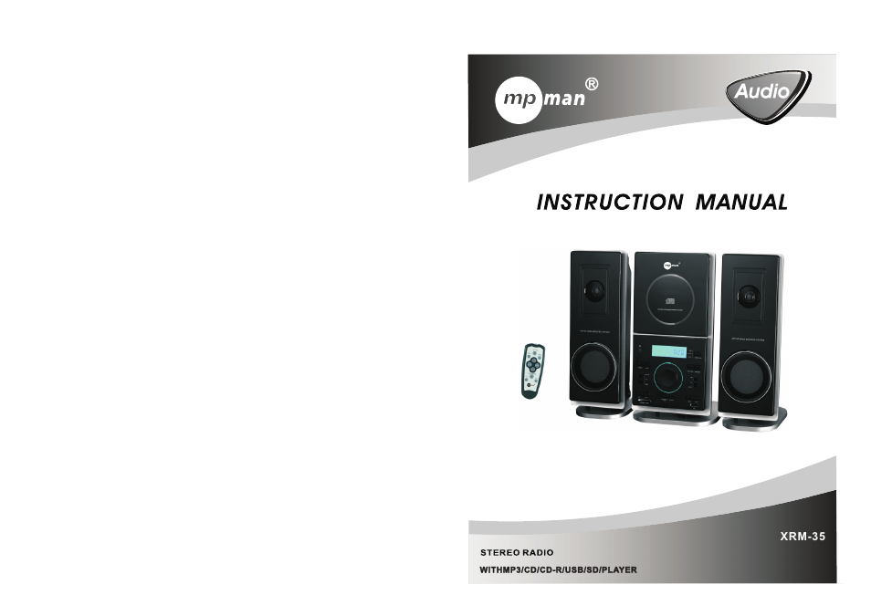 Mpman XRM35 User Manual | 7 pages