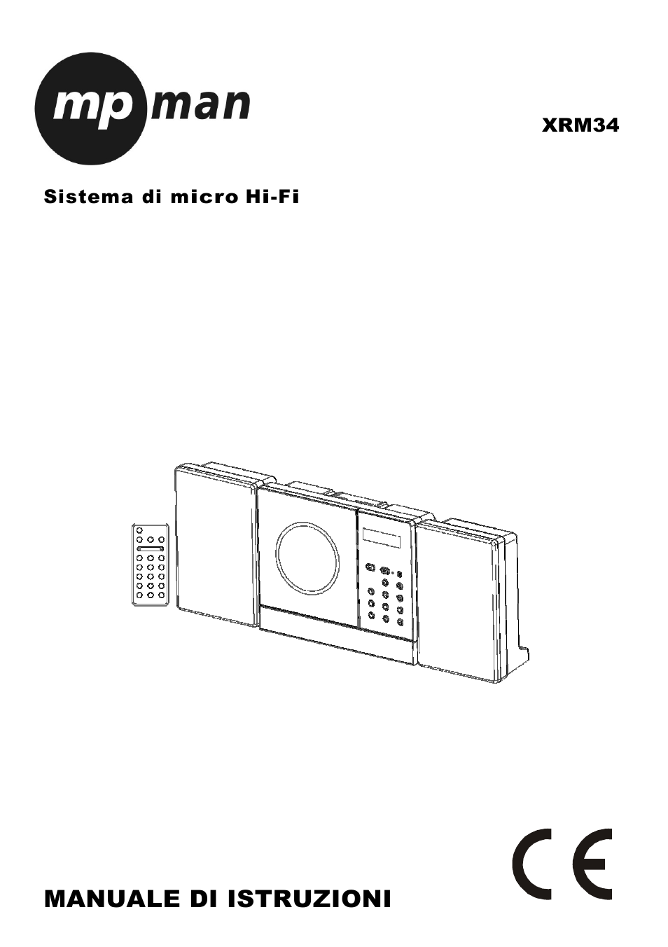 Manuale di istruzioni, Sistema di micro hi-fi, Xrm34 | Mpman XRM34 User Manual | Page 25 / 50