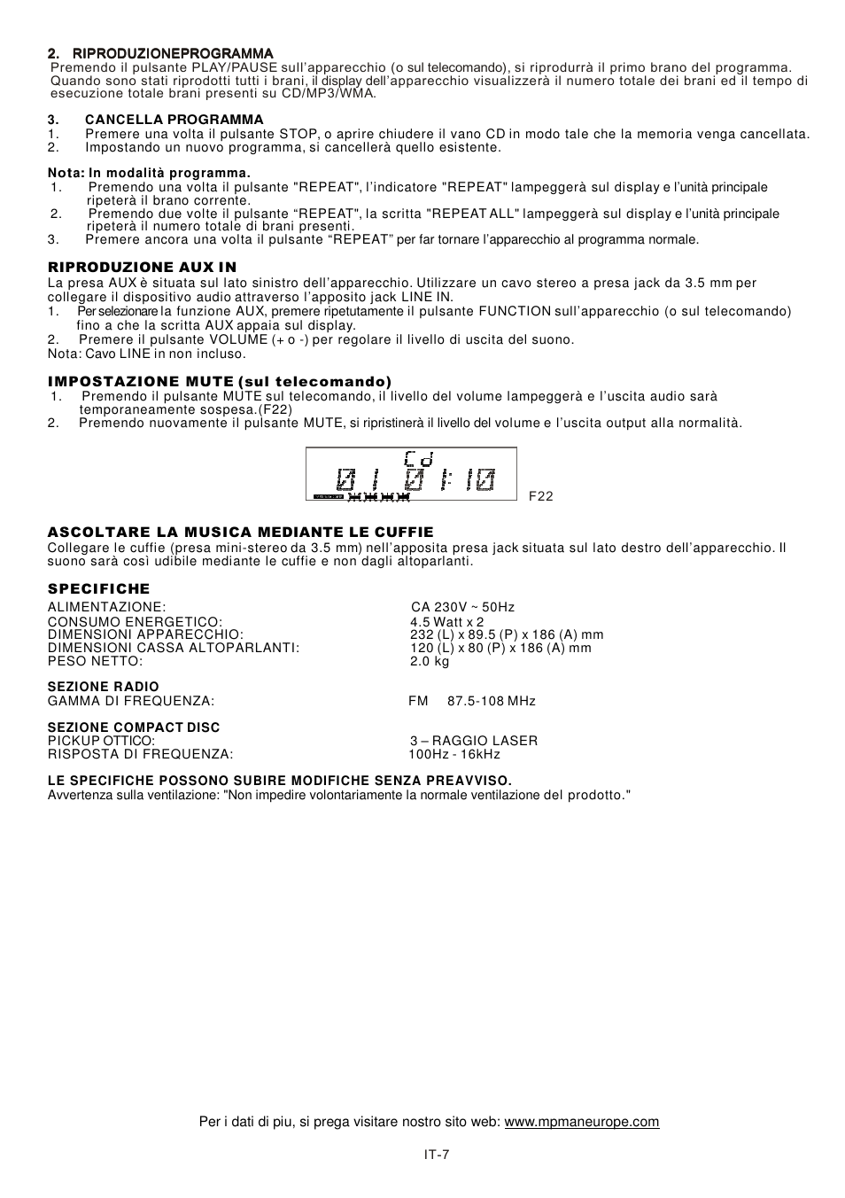 Mpman XRM34 User Manual | Page 32 / 50