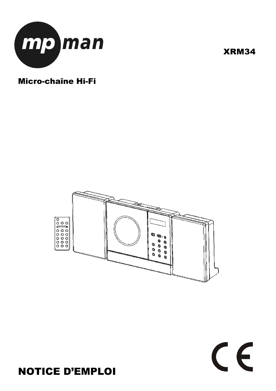 Notice d’emploi, Micro-chaîne hi-fi, Xrm34 | Mpman XRM34 User Manual | Page 9 / 50