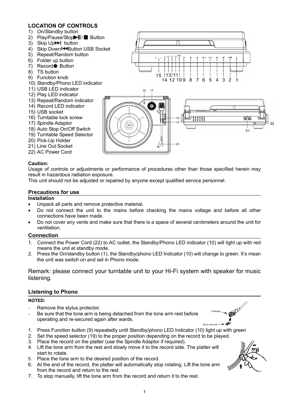 Mpman TR22 USB User Manual | Page 3 / 35
