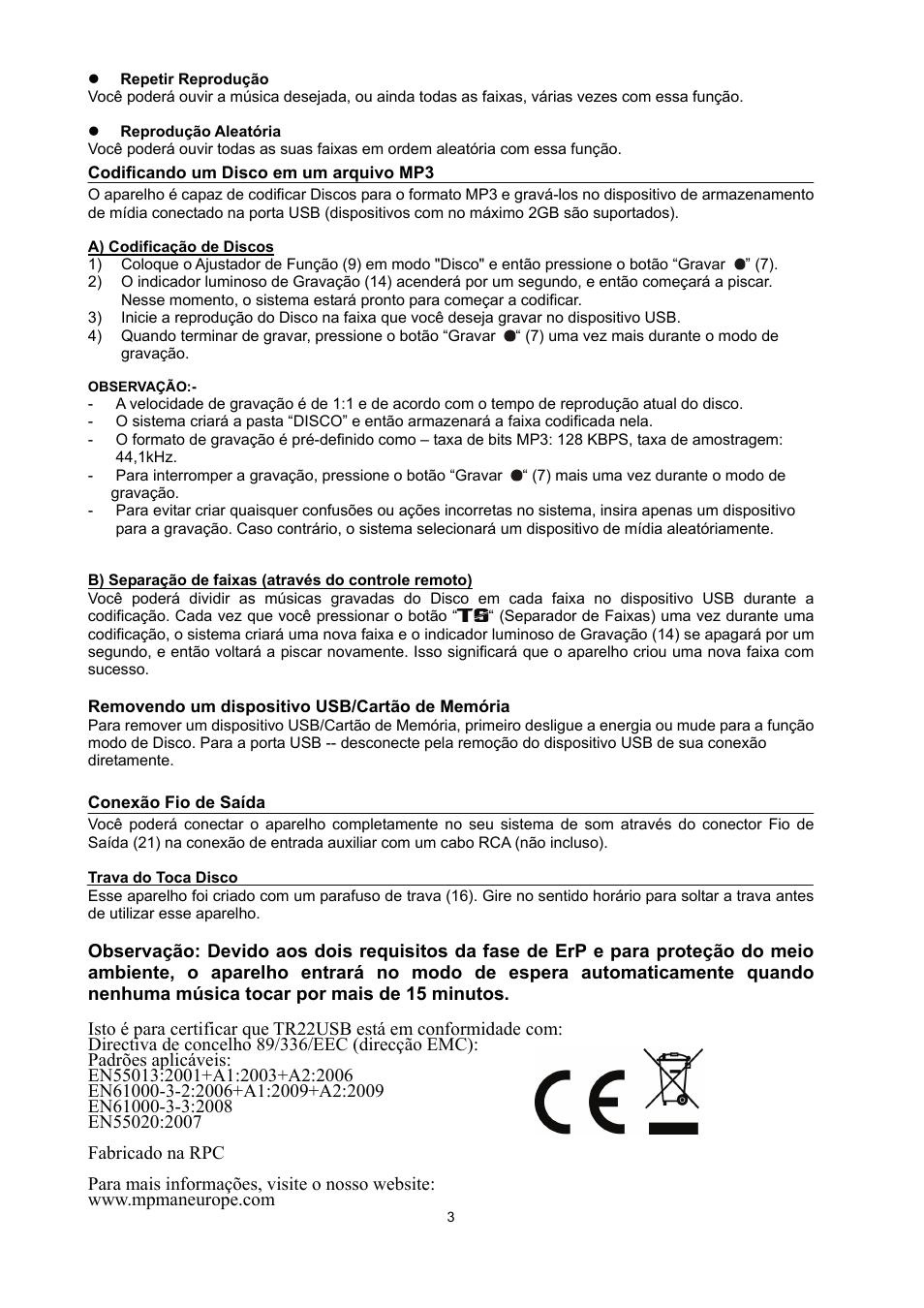 Mpman TR22 USB User Manual | Page 30 / 35