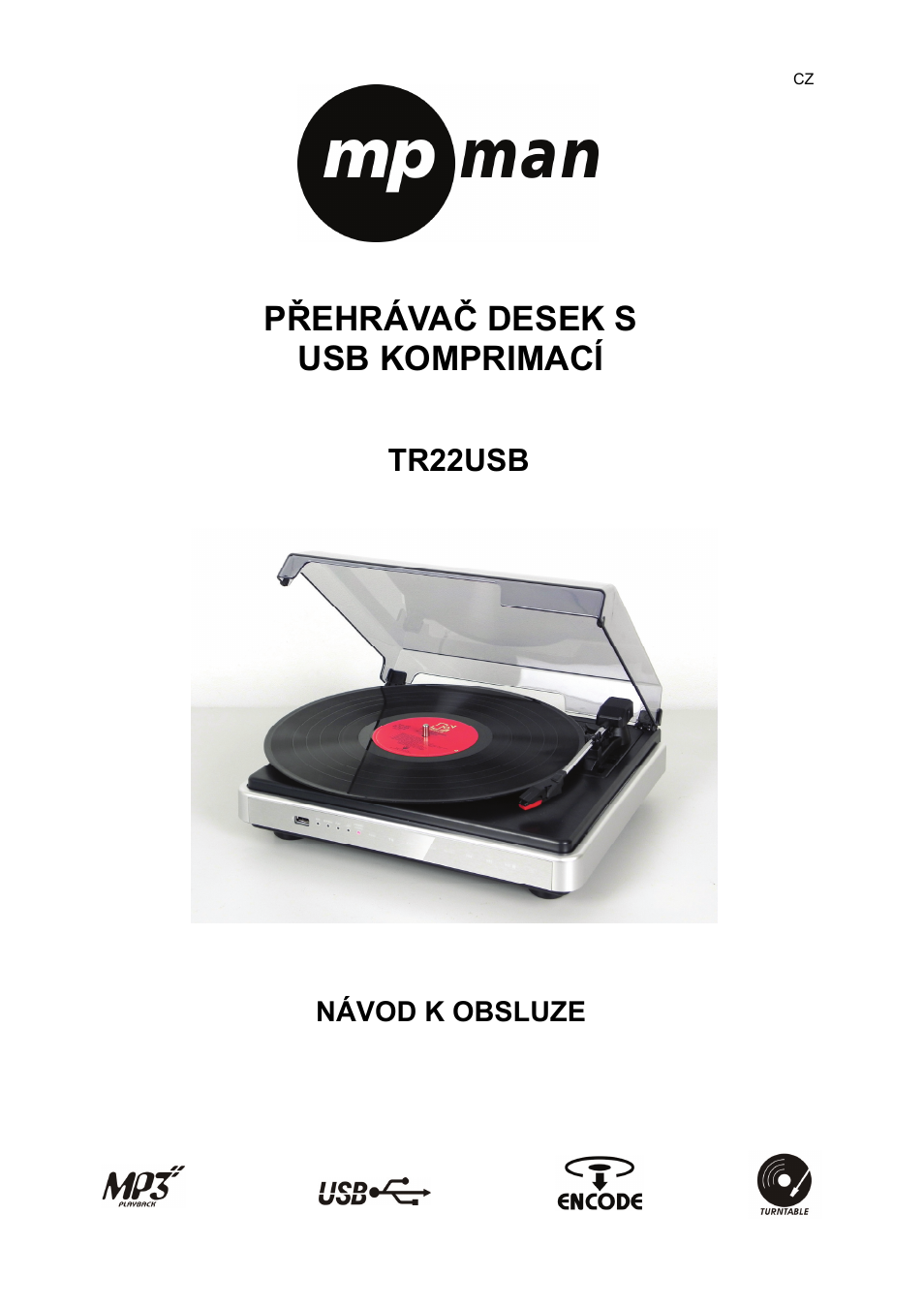 Přehrávač desek s usb komprimací, Tr22usb, Návod k obsluze | Mpman TR22 USB User Manual | Page 31 / 35