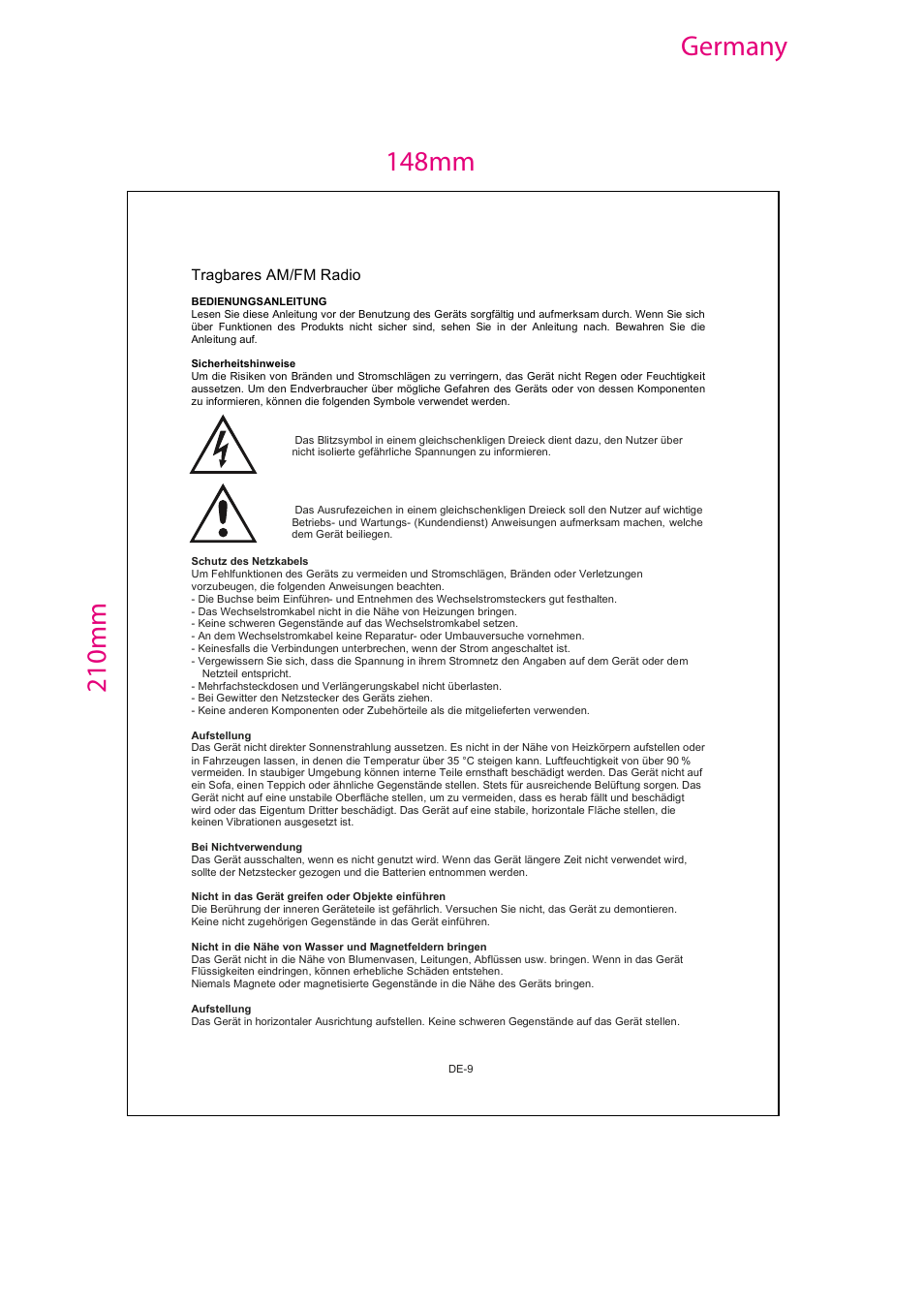 Ib -rps700 germany | Mpman RPS700 User Manual | Page 10 / 25