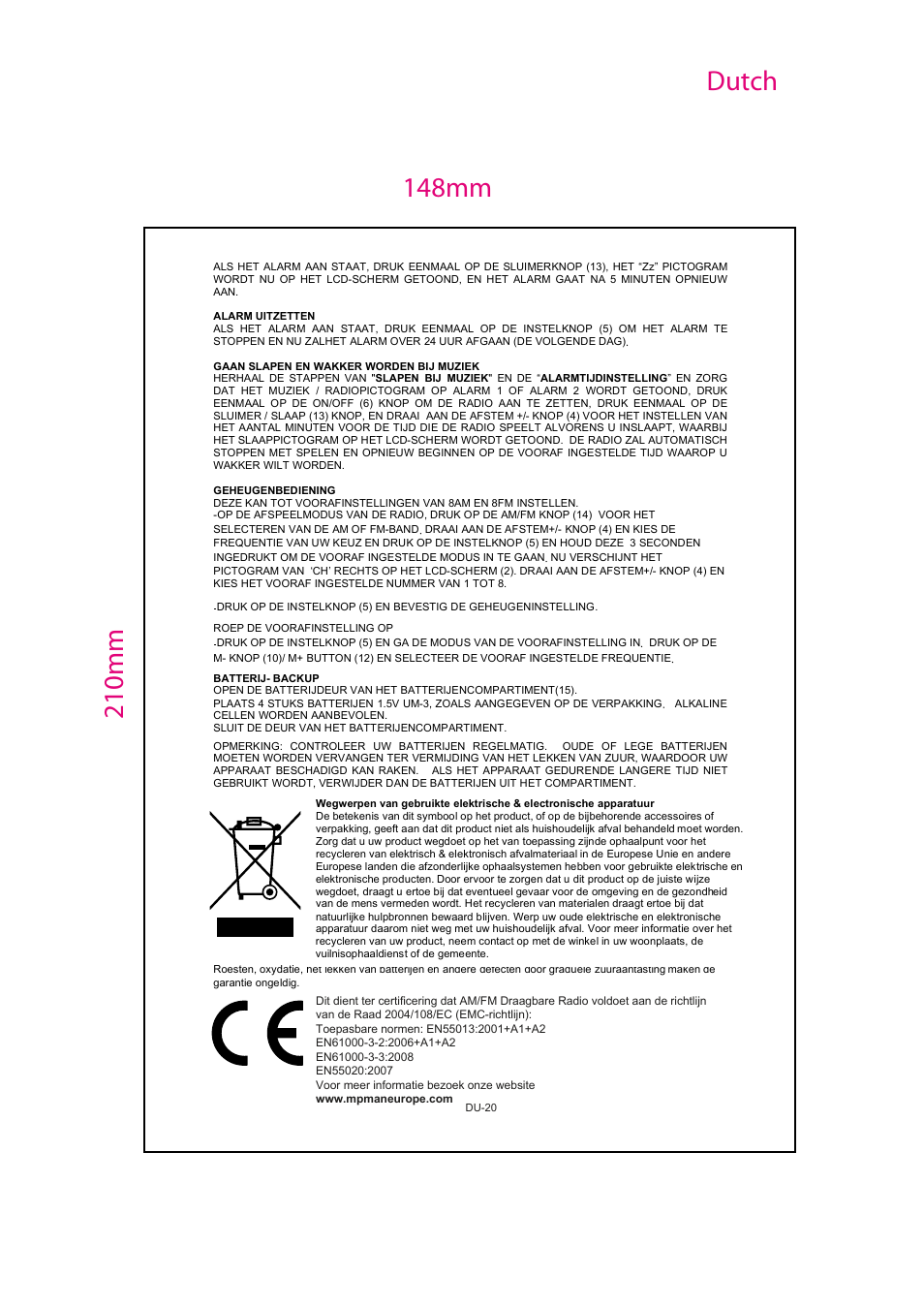 Mpman RPS700 User Manual | Page 21 / 25