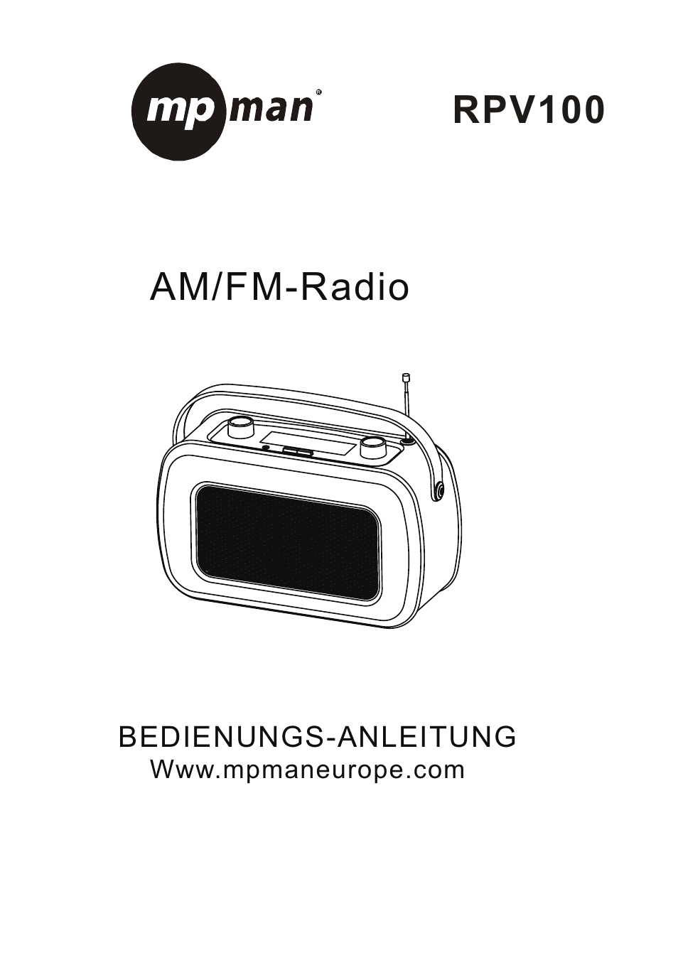 Am/fm-radio, Rpv100 | Mpman RPV100 User Manual | Page 16 / 30