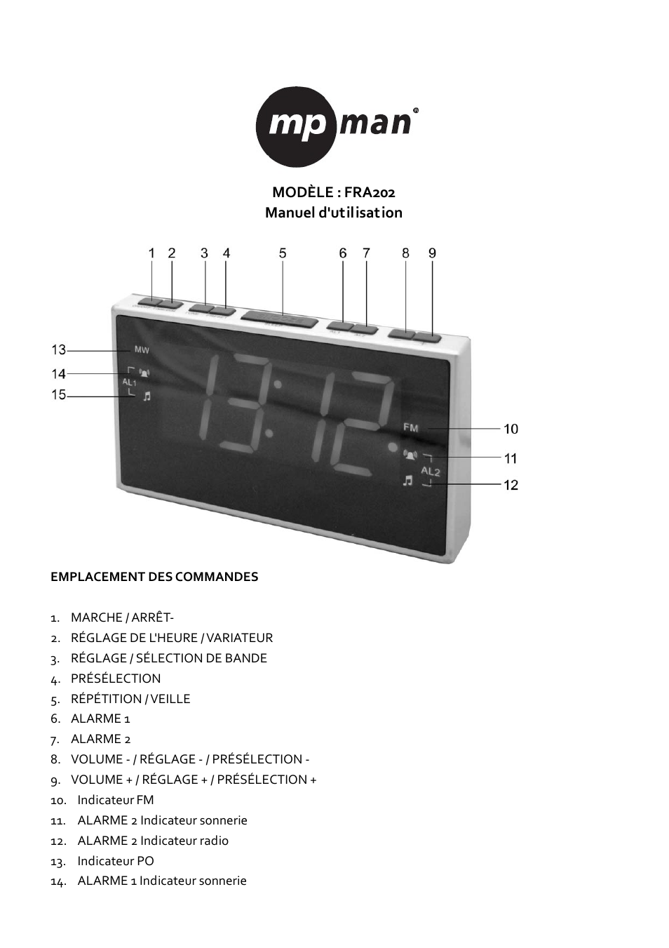 Mpman FRA202 User Manual | Page 10 / 58