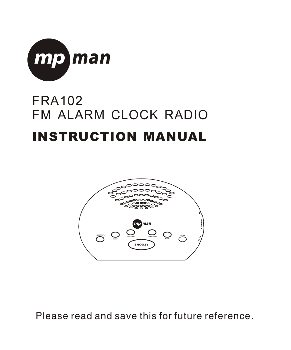Mpman FRA102 User Manual | 32 pages