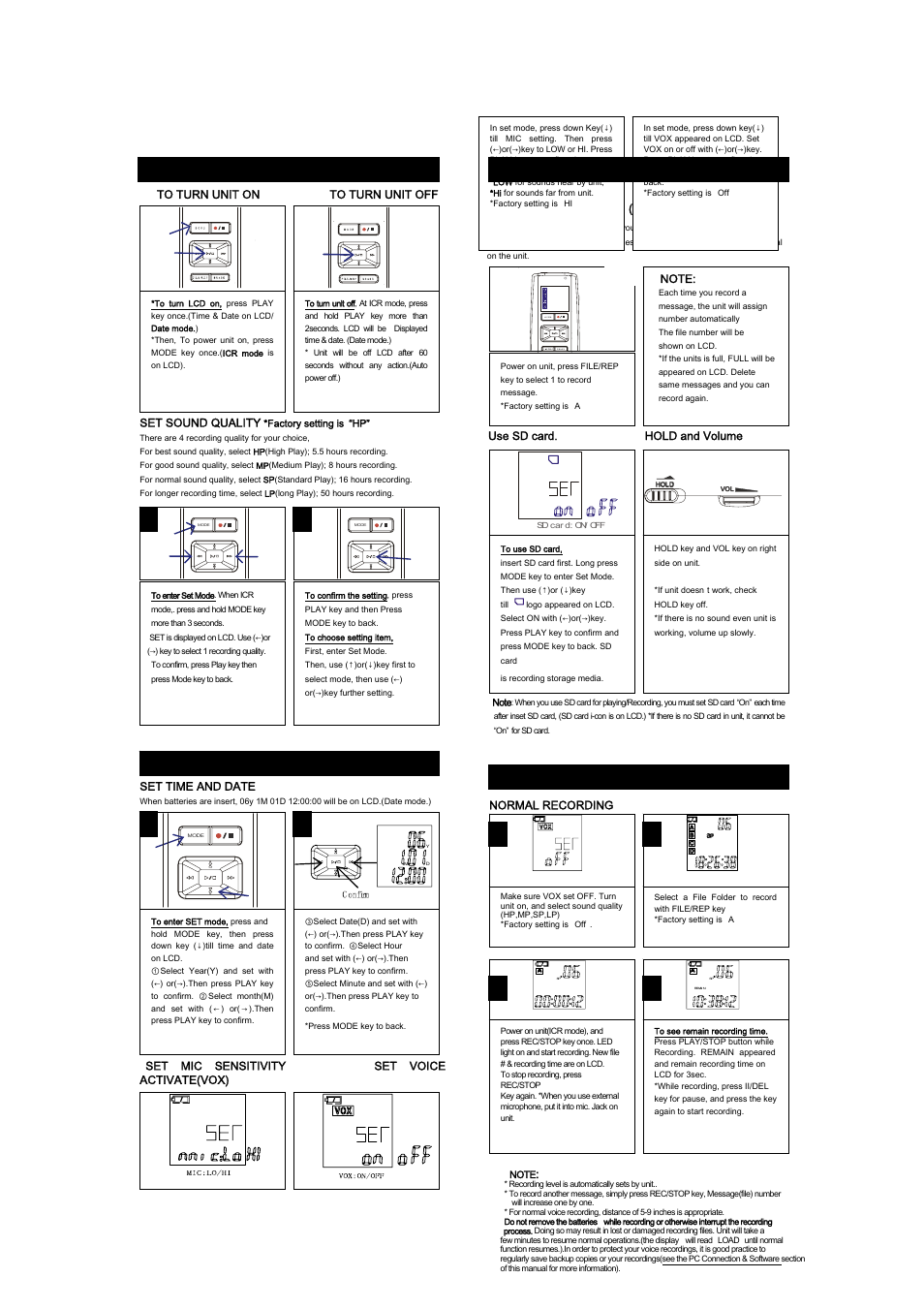 Mpman ICR300 User Manual | Page 2 / 6
