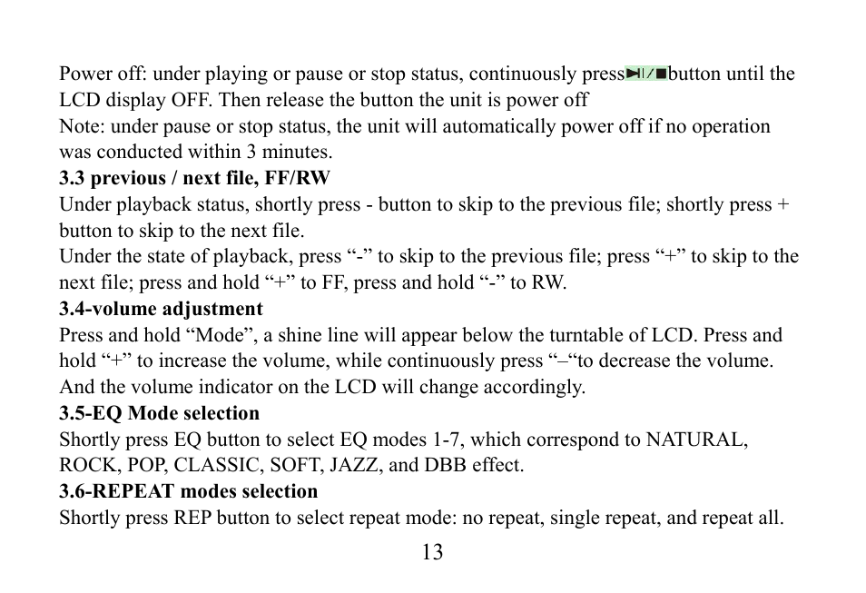 Mpman TPM500 User Manual | Page 14 / 37