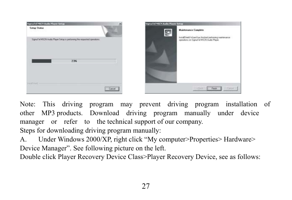 Mpman TPM500 User Manual | Page 28 / 37