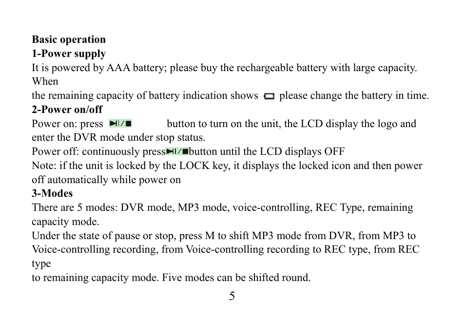 Mpman TPM500 User Manual | Page 6 / 37