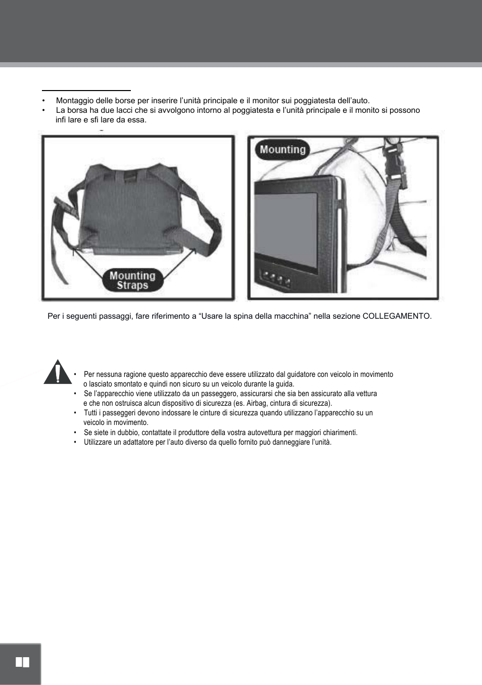 Posizionamento | Mpman PDV2000 User Manual | Page 110 / 141