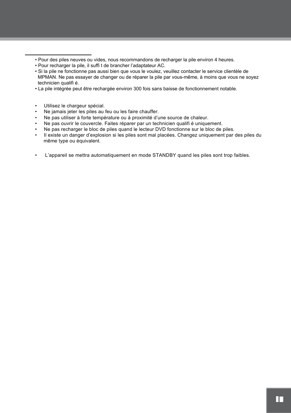 Connections branchements | Mpman PDV2000 User Manual | Page 45 / 141