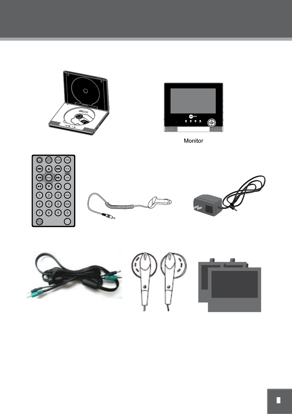 Contenuto della confezione | Mpman PDV2000 User Manual | Page 93 / 141