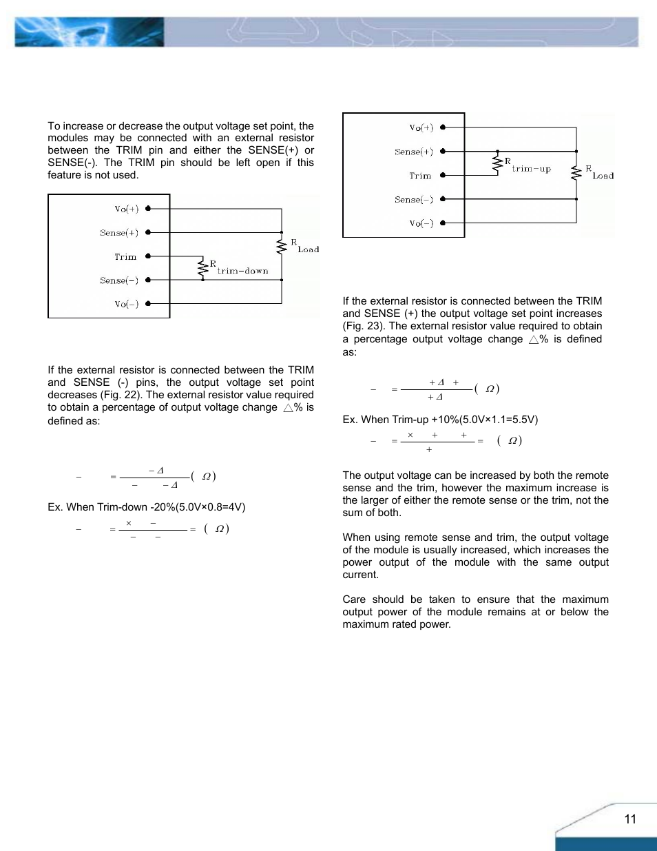 Features descriptions (con.) | Delta Electronics Delphi Series H48SV User Manual | Page 11 / 14