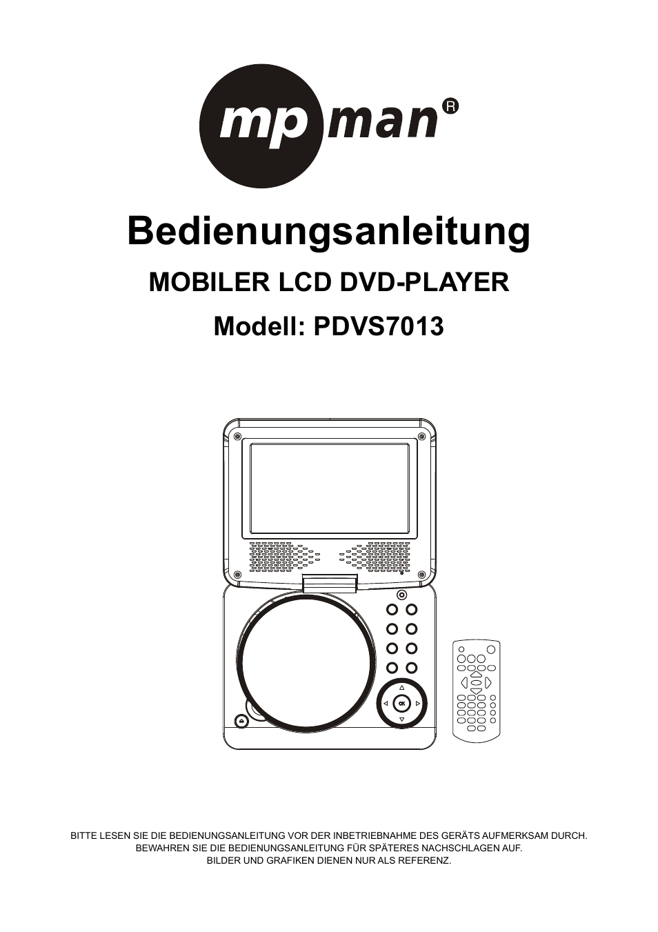 Ib15191-dpu3370bs3-sphe8202p-apk006a-mpman-german, Bedienungsanleitung, Mobiler lcd dvd-player modell: pdvs7013 | Mpman PDVS7013 User Manual | Page 17 / 48