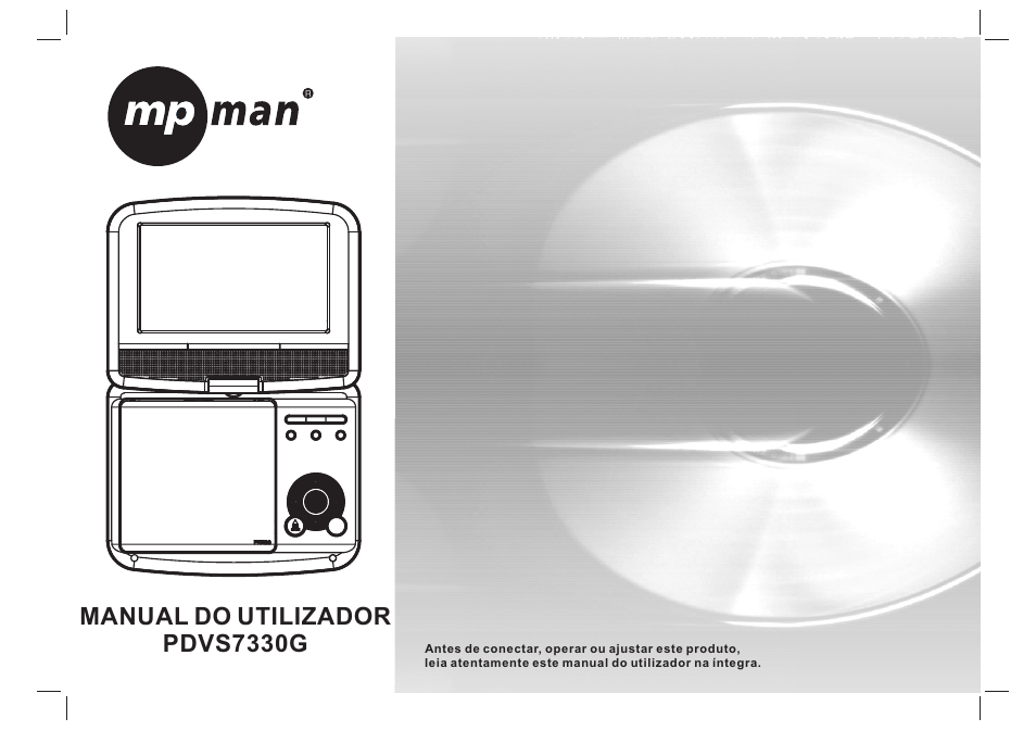 1209786 pdvd-12307c sunplus方案 葡萄牙语说明书, Manual do utilizador pdvs7330g | Mpman PDVS7330G User Manual | Page 46 / 63