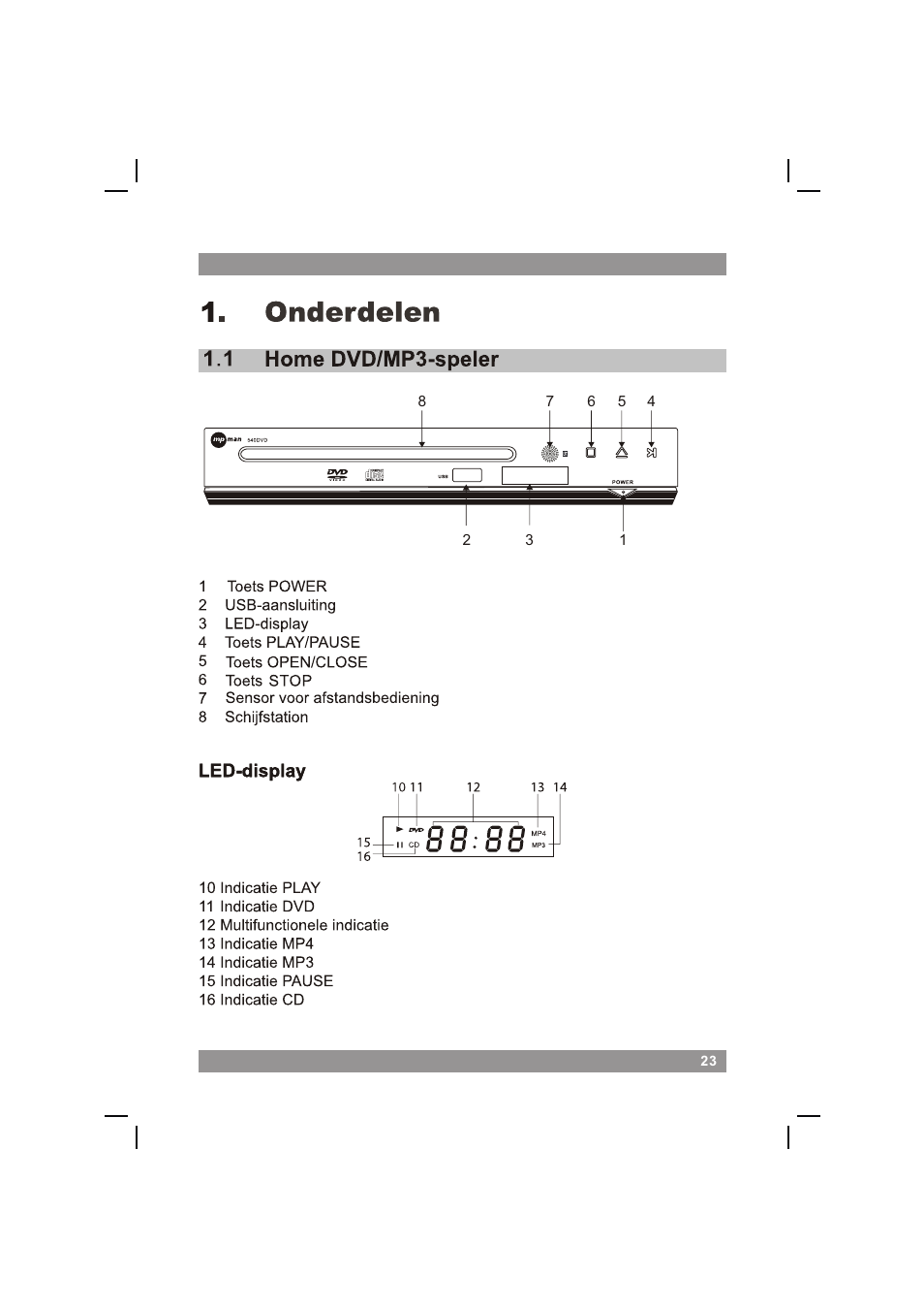 页面 25 | Mpman 540DVD User Manual | Page 25 / 44