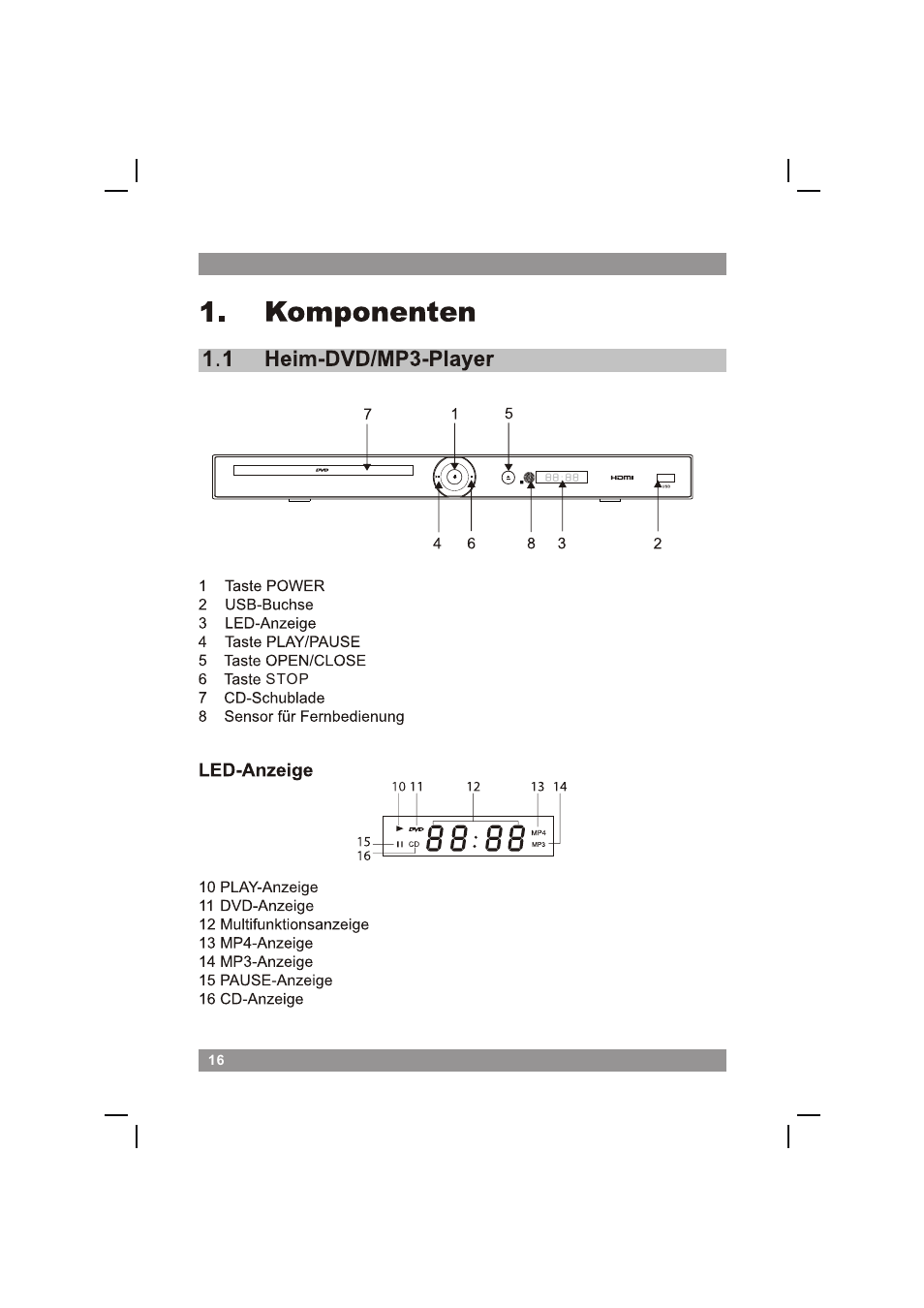 页面 18 | Mpman XVD360 HDMI User Manual | Page 18 / 44