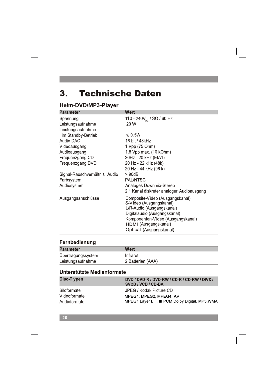 页面 22 | Mpman XVD360 HDMI User Manual | Page 22 / 44