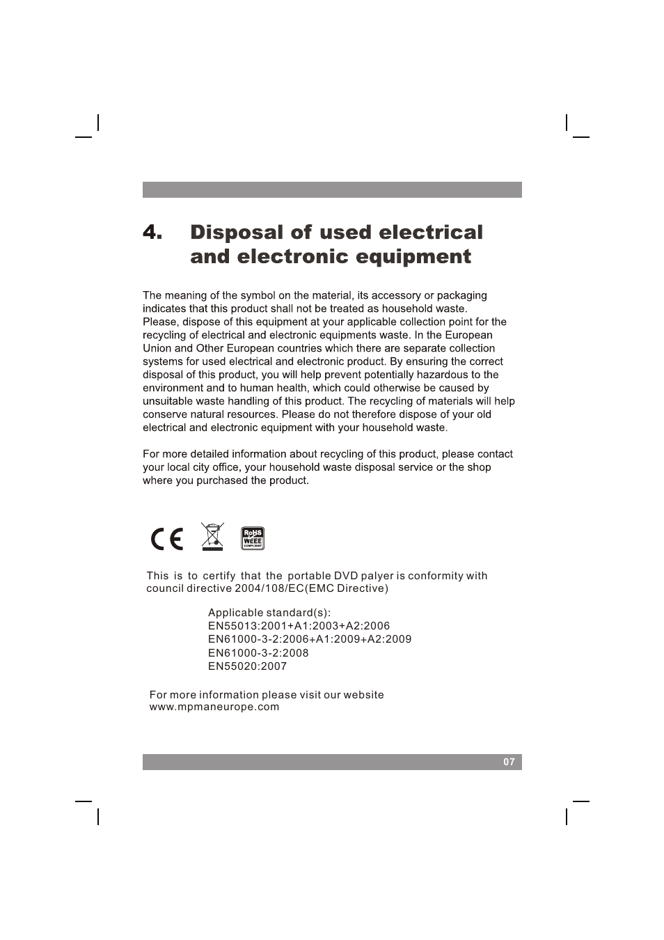 页面 9 | Mpman XVD360 HDMI User Manual | Page 9 / 44