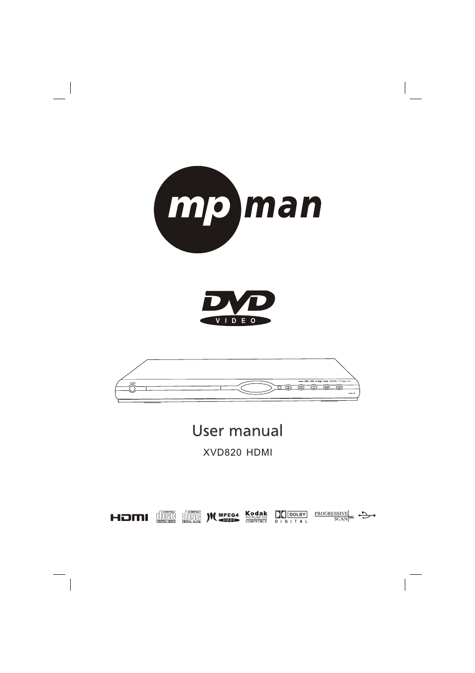 Mpman XVD820 HDMI User Manual | 60 pages