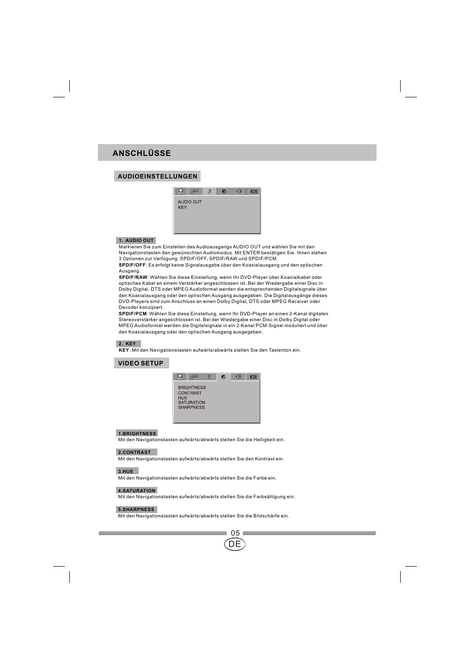 页面 30, Anschlüsse | Mpman XVD820 HDMI User Manual | Page 30 / 60