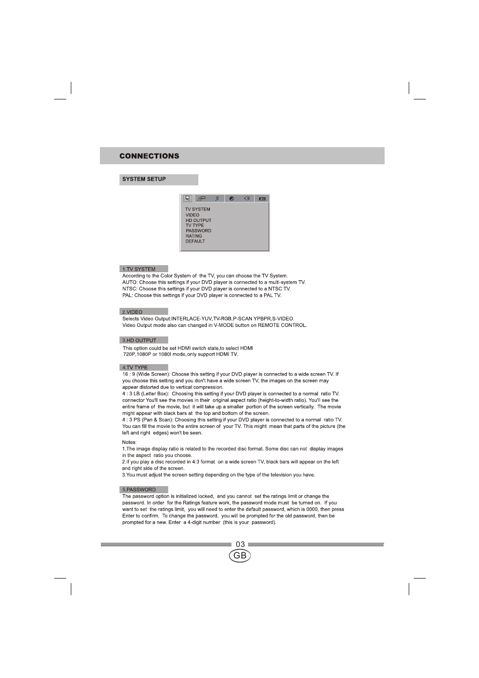 页面 4 | Mpman XVD820 HDMI User Manual | Page 4 / 60