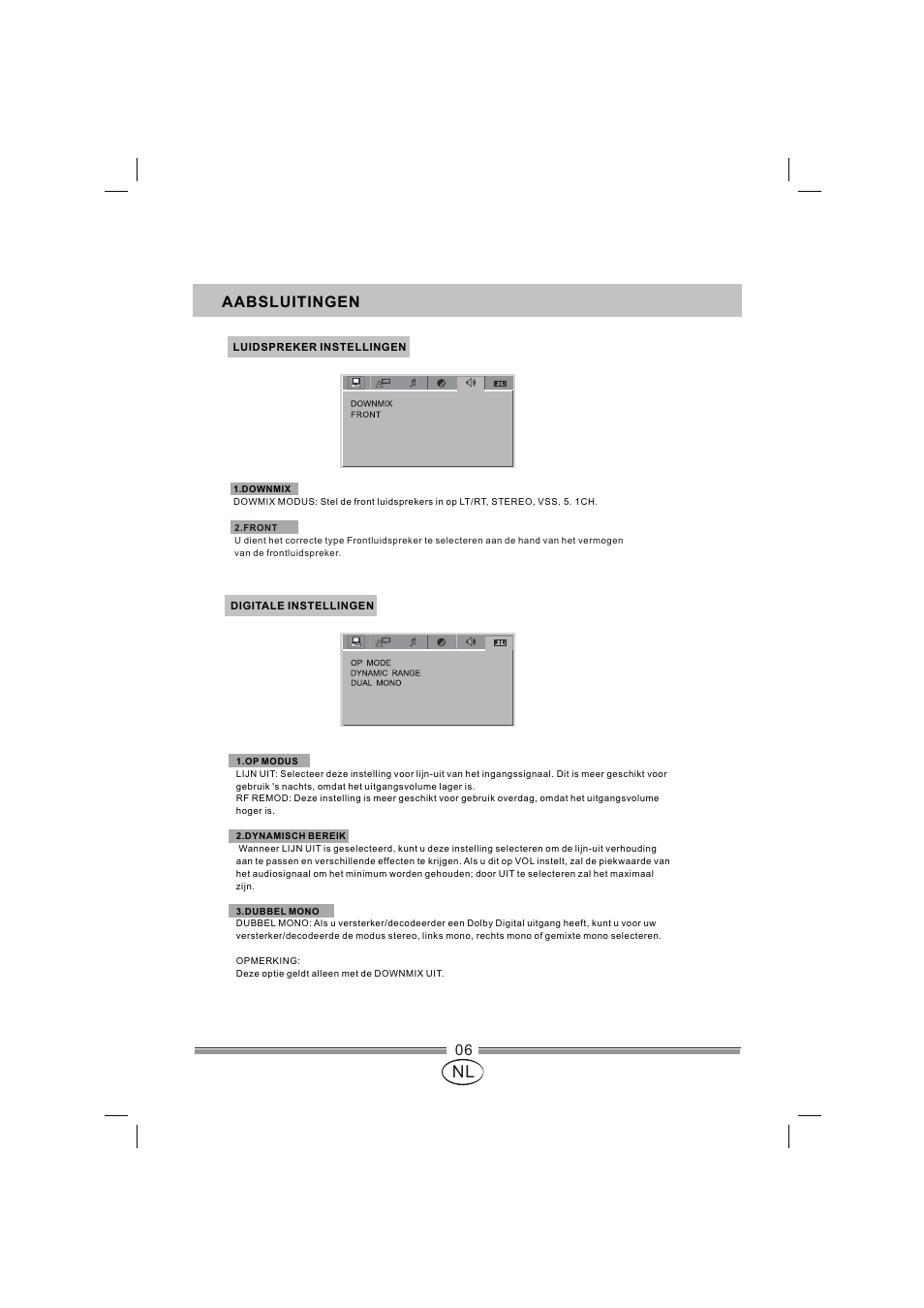 页面 43, Aabsluitingen | Mpman XVD820 HDMI User Manual | Page 43 / 60