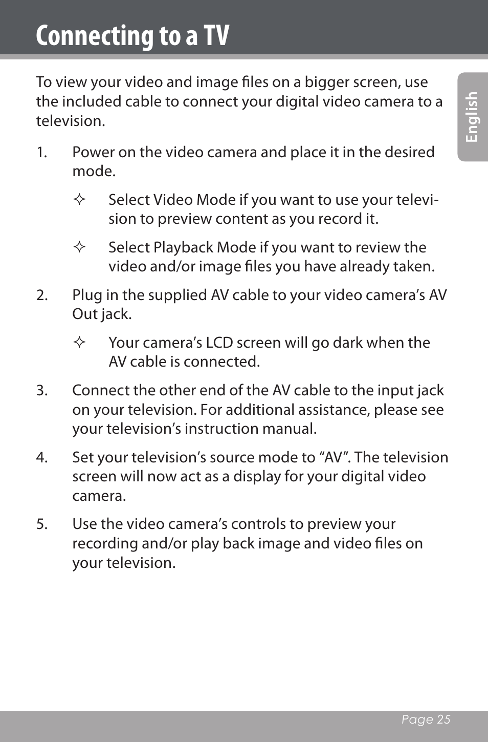 Connecting to a tv | Mpman PC20 User Manual | Page 25 / 32