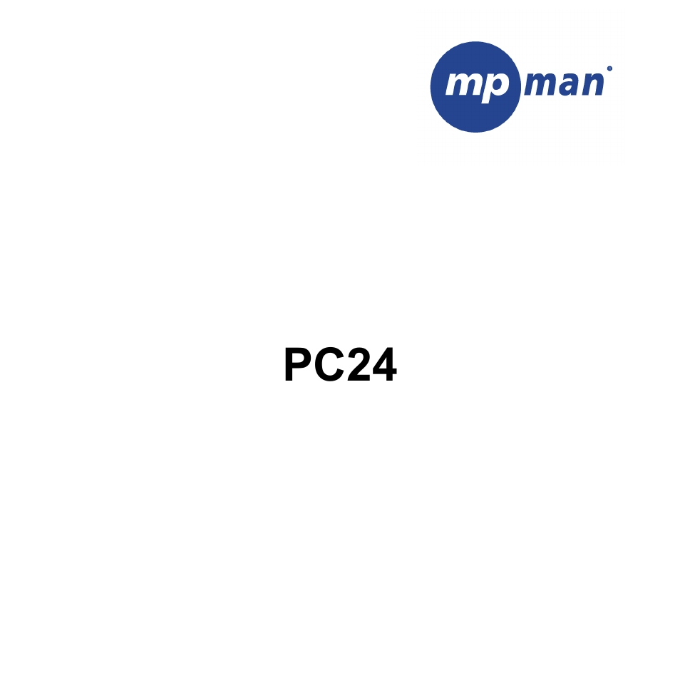 Mpman PC24 User Manual | 122 pages