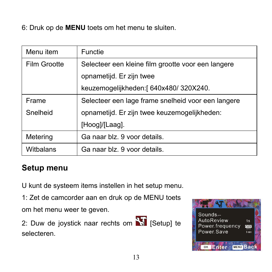 Setup menu | Mpman PC24 User Manual | Page 111 / 122