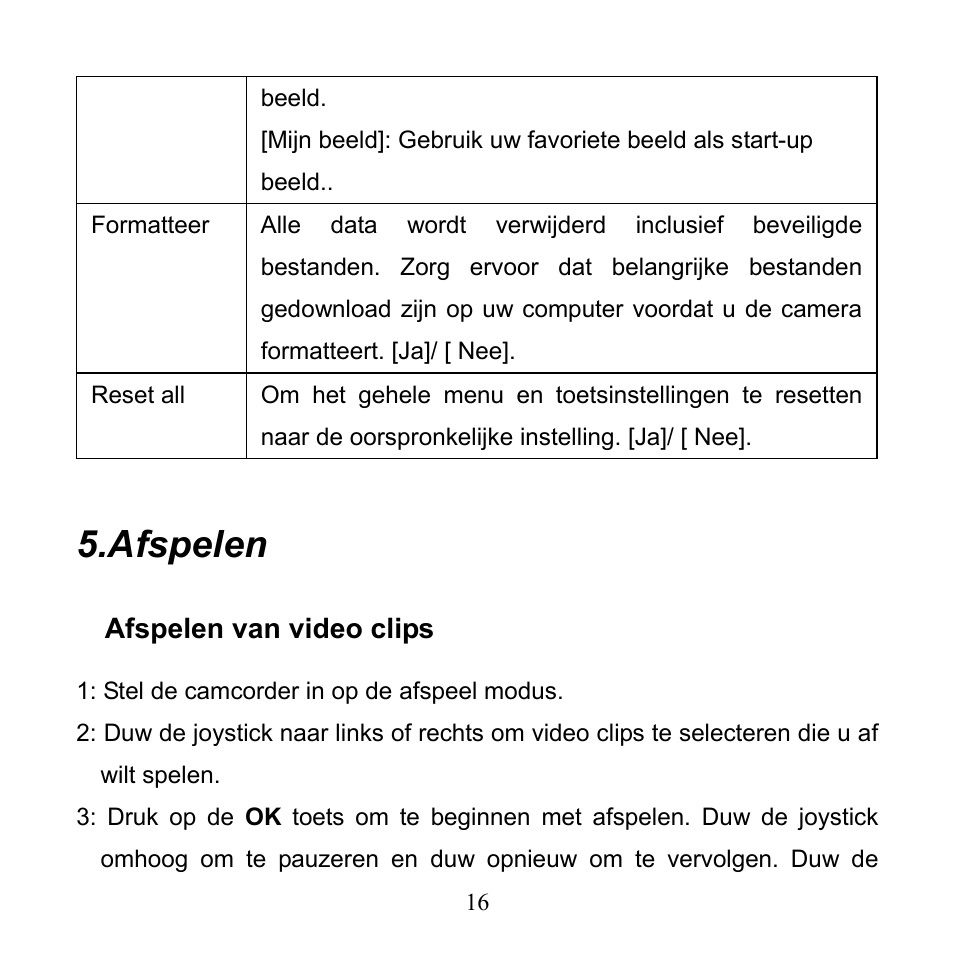 Afspelen | Mpman PC24 User Manual | Page 114 / 122