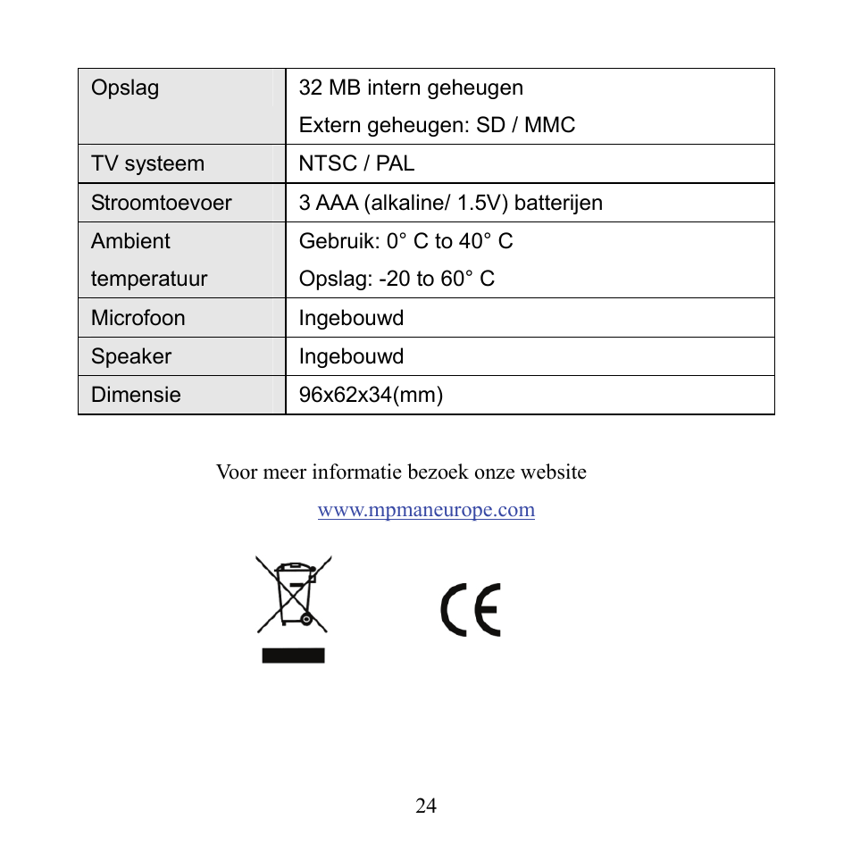Mpman PC24 User Manual | Page 122 / 122