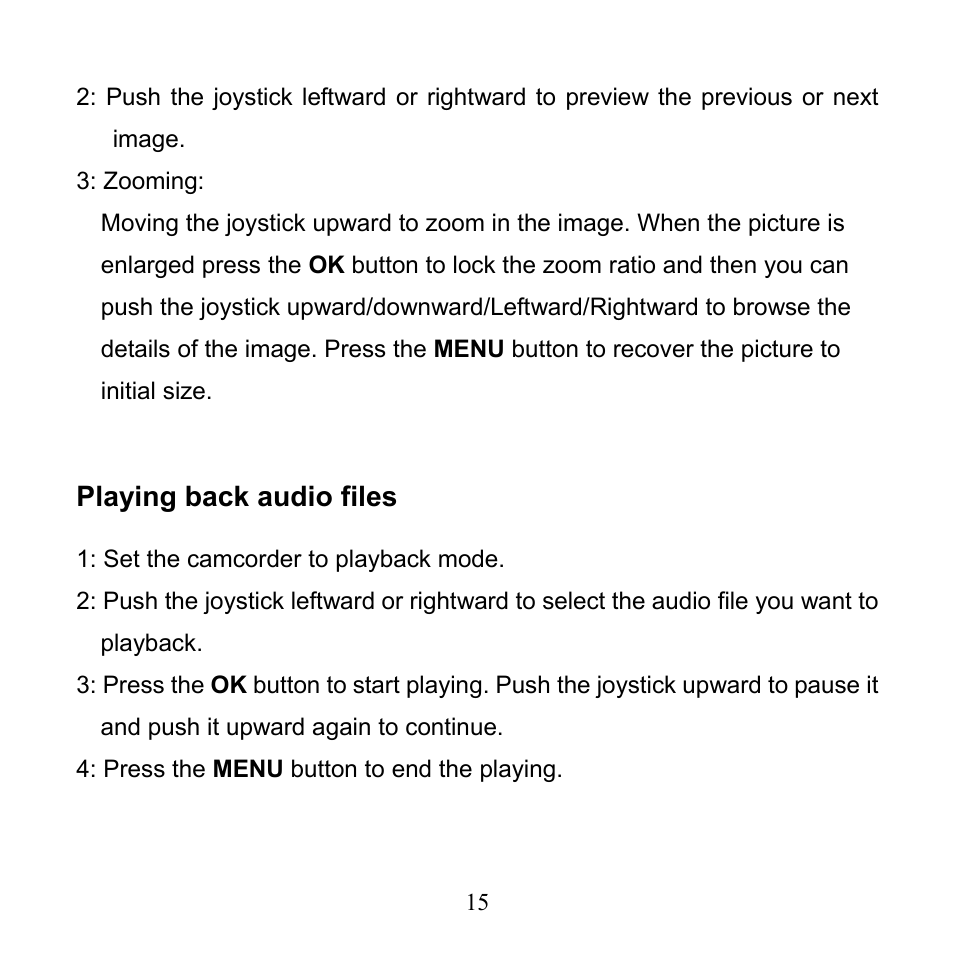 Playing back audio files | Mpman PC24 User Manual | Page 16 / 122