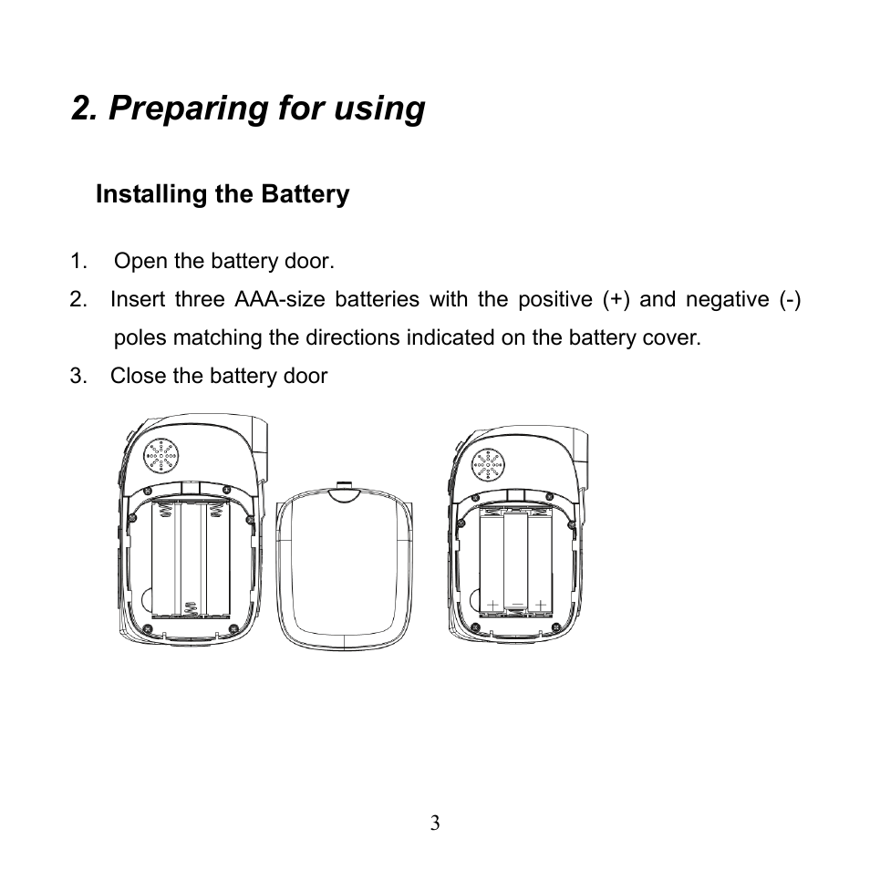 Preparing for using | Mpman PC24 User Manual | Page 4 / 122