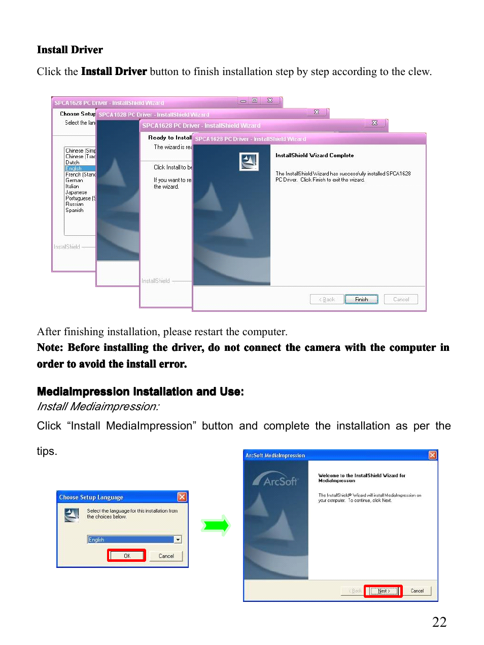 Mpman PC25HD User Manual | Page 22 / 28