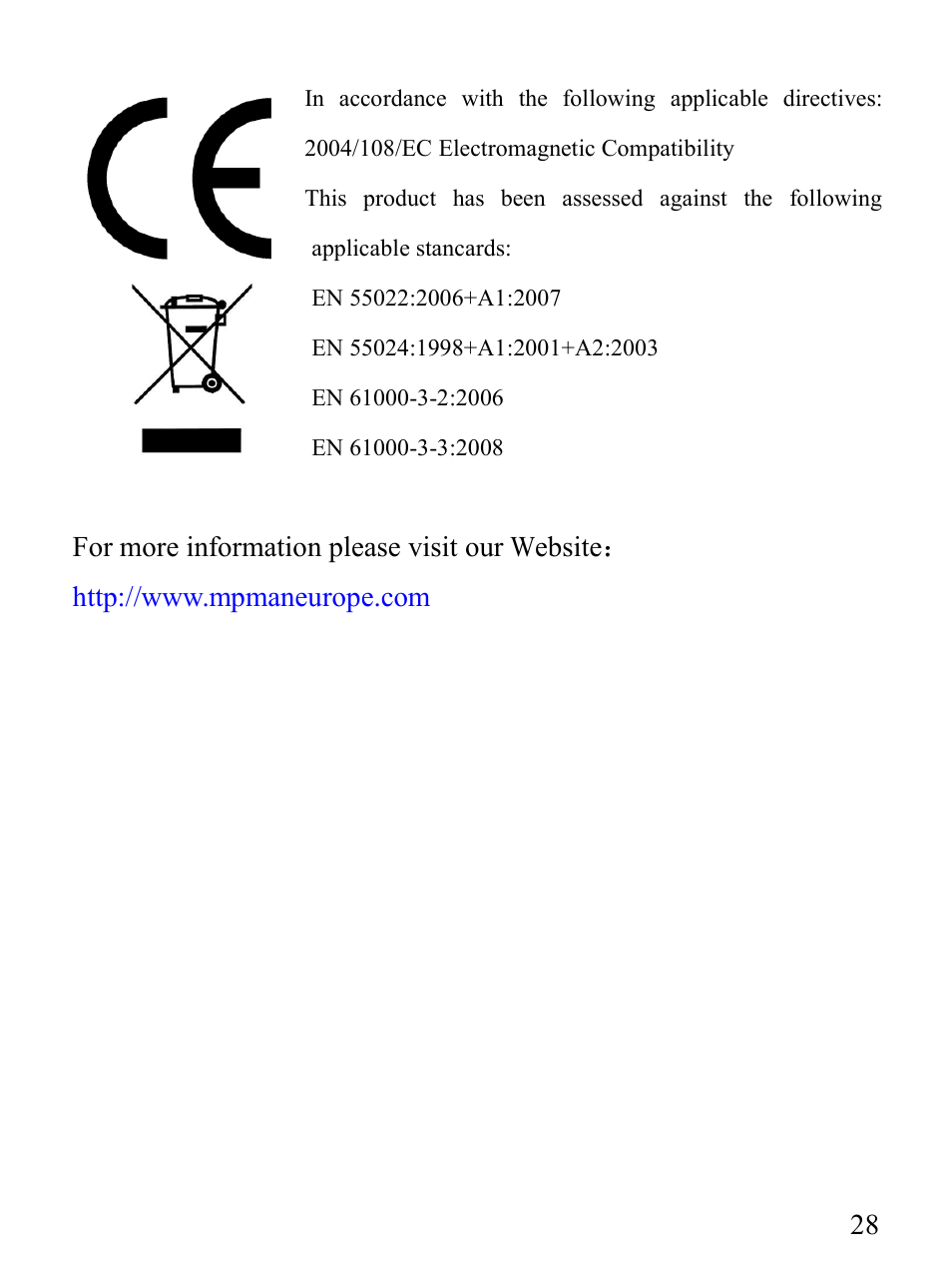 Mpman PC25HD User Manual | Page 28 / 28