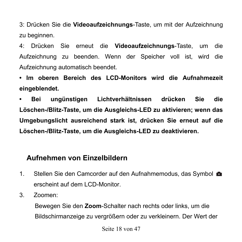 Aufnehmen von einzelbildern | Mpman PC39HD User Manual | Page 101 / 216