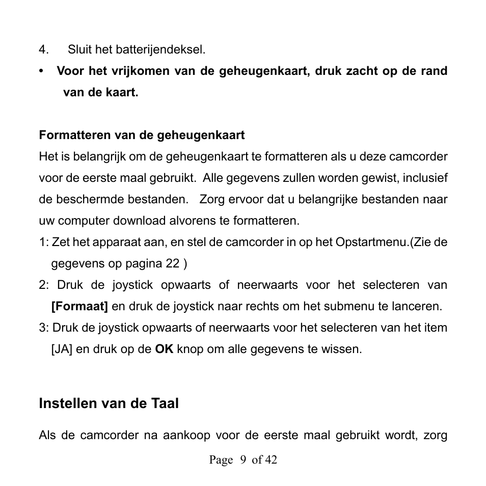 Instellen van de taal | Mpman PC39HD User Manual | Page 183 / 216