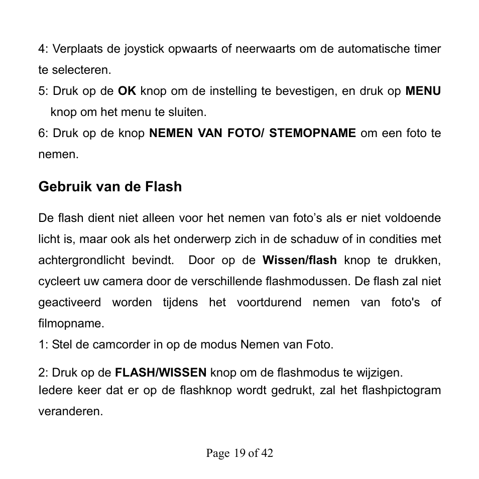 Gebruik van de flash | Mpman PC39HD User Manual | Page 193 / 216
